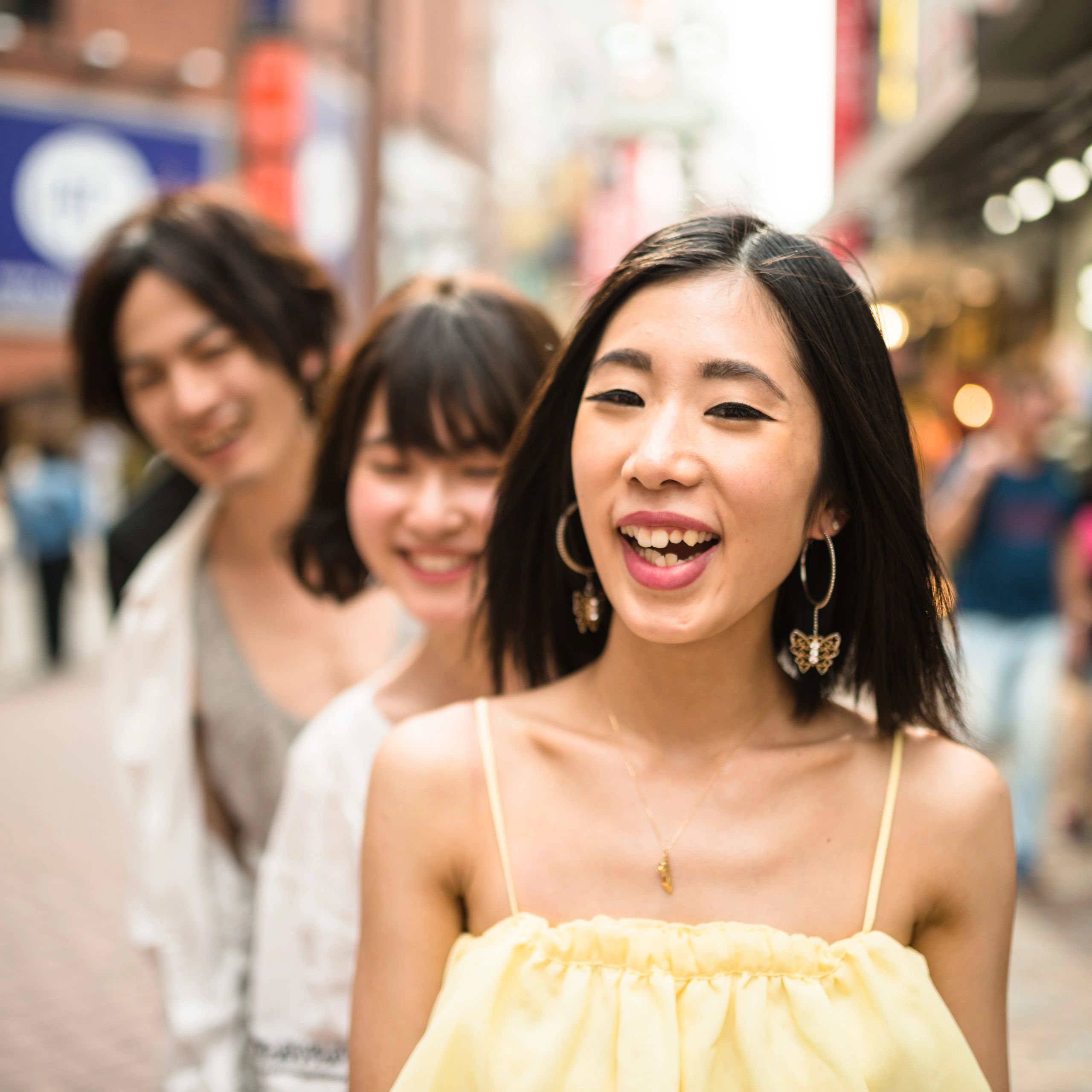 Friendly group portrait representing photographers